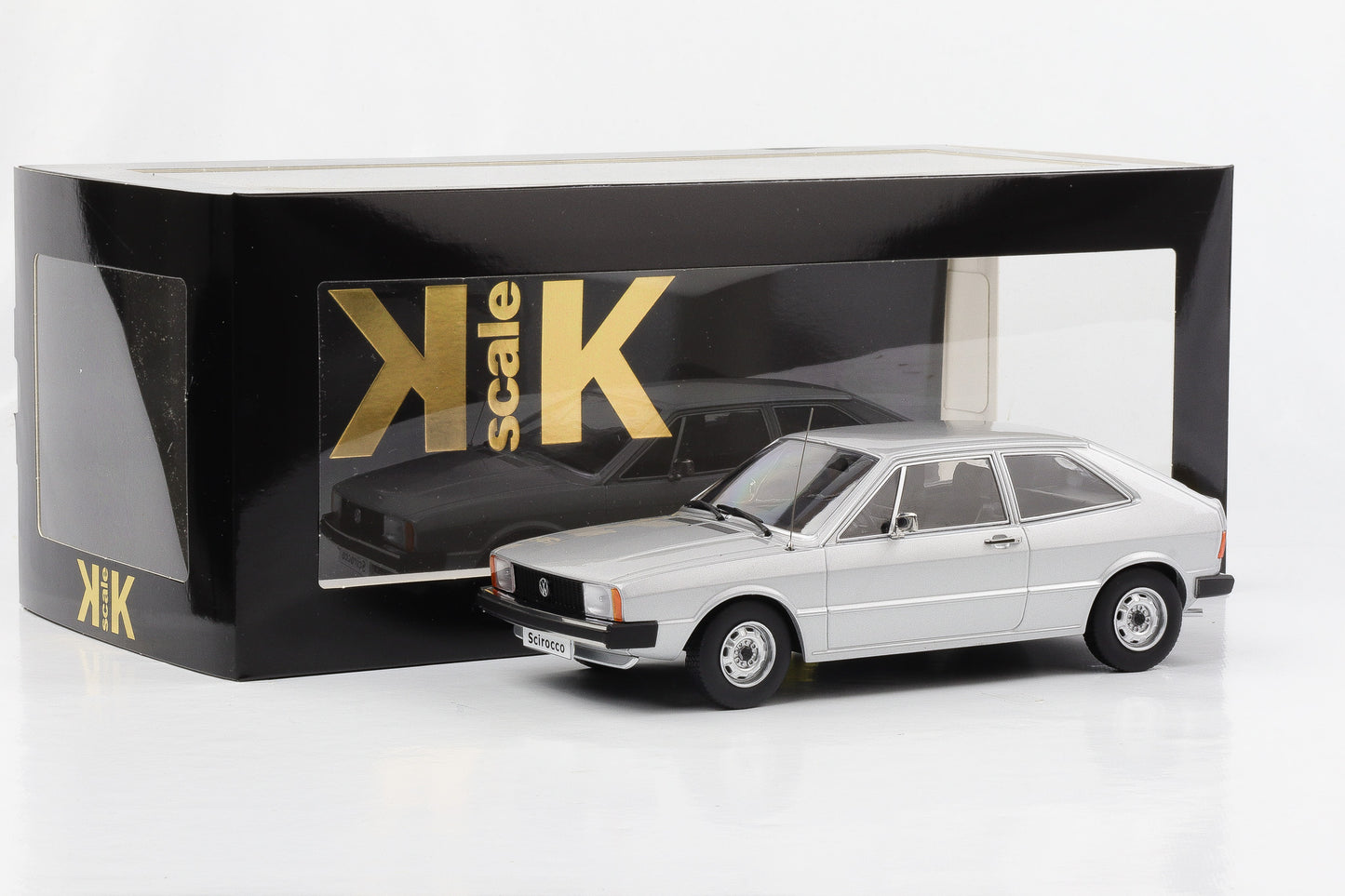 1:18 KK-Scale VW Scirocco L Sportcoupe 1975 MK1 silber 1:18 diecast