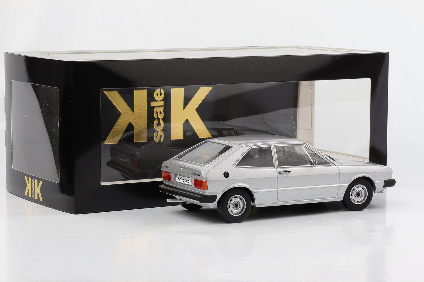 1:18 KK-Scale VW Scirocco L Sportcoupe 1975 MK1 silber 1:18 diecast