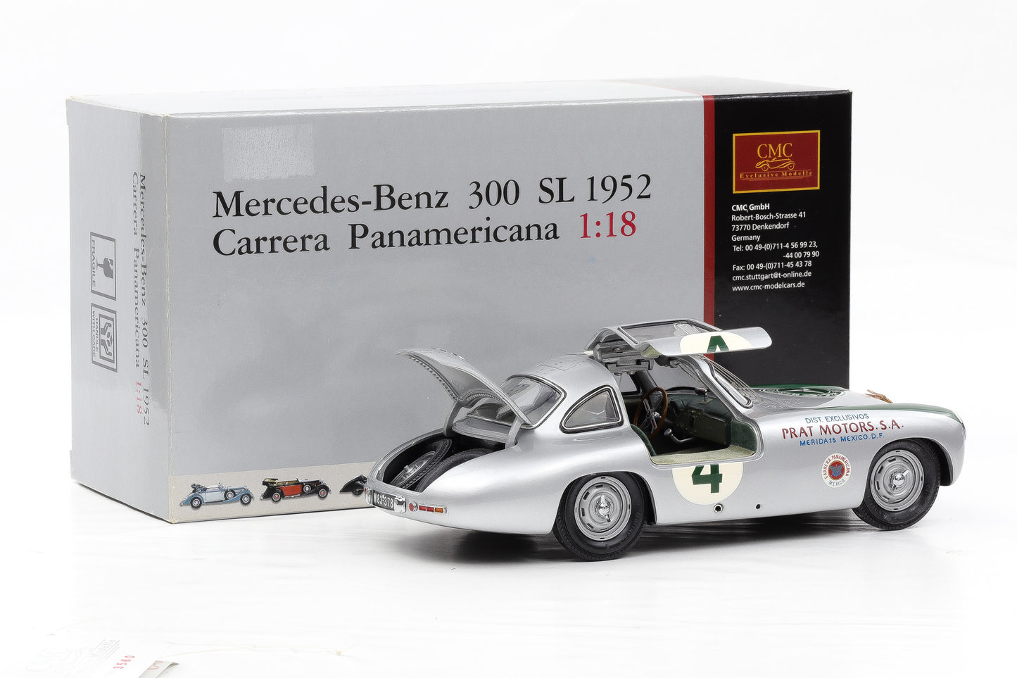 1:18 CMC Mercedes-Benz 300 SL 1952 Carrera Panamericana M-023