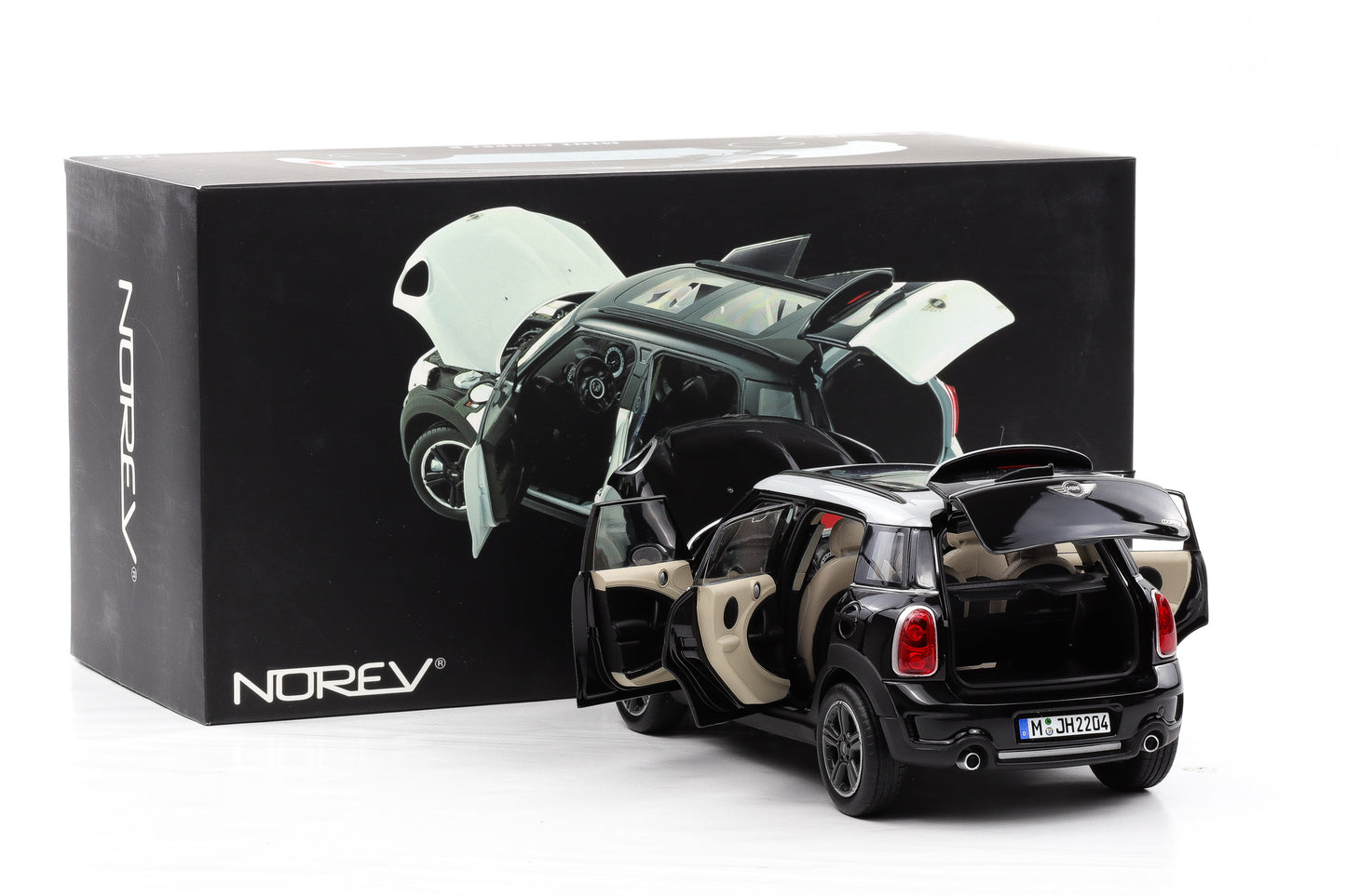 1:18 Norev Countryman Mini Cooper S schwarz full opening 183100