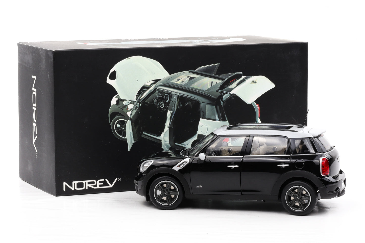 1:18 Norev Countryman Mini Cooper S schwarz full opening 183100