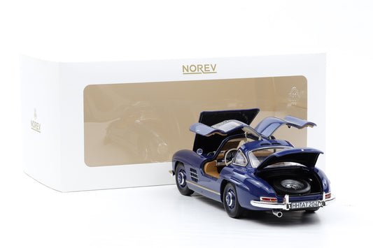 1:18 Norev Mercedes-Benz 300 SL W198 1954 blau full opening 183852