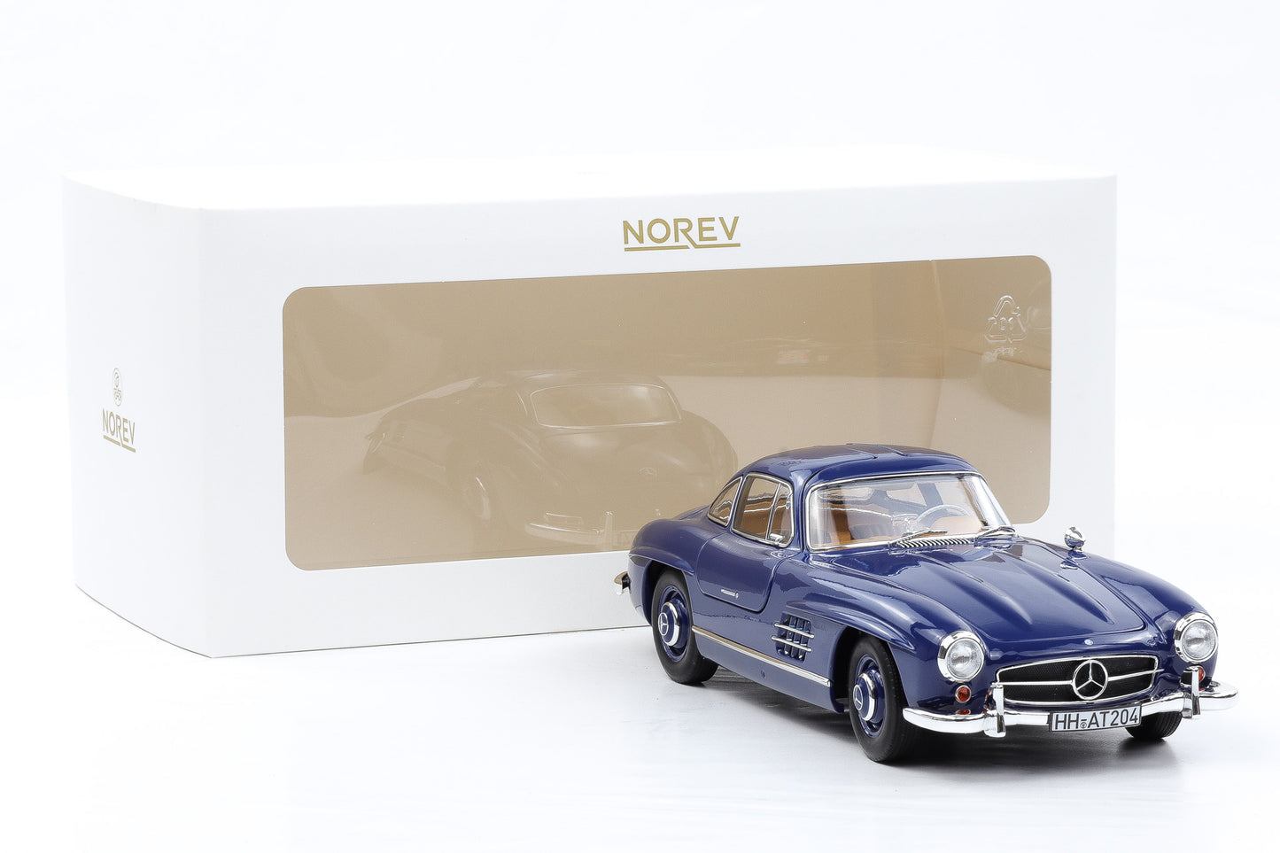 1:18 Norev Mercedes-Benz 300 SL W198 1954 blau full opening 183852