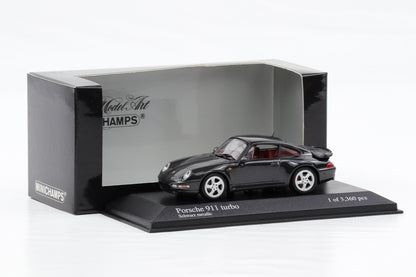 1:43 Minichamps Porsche 911 993 turbo 1995 schwarz-metallic 430 069209
