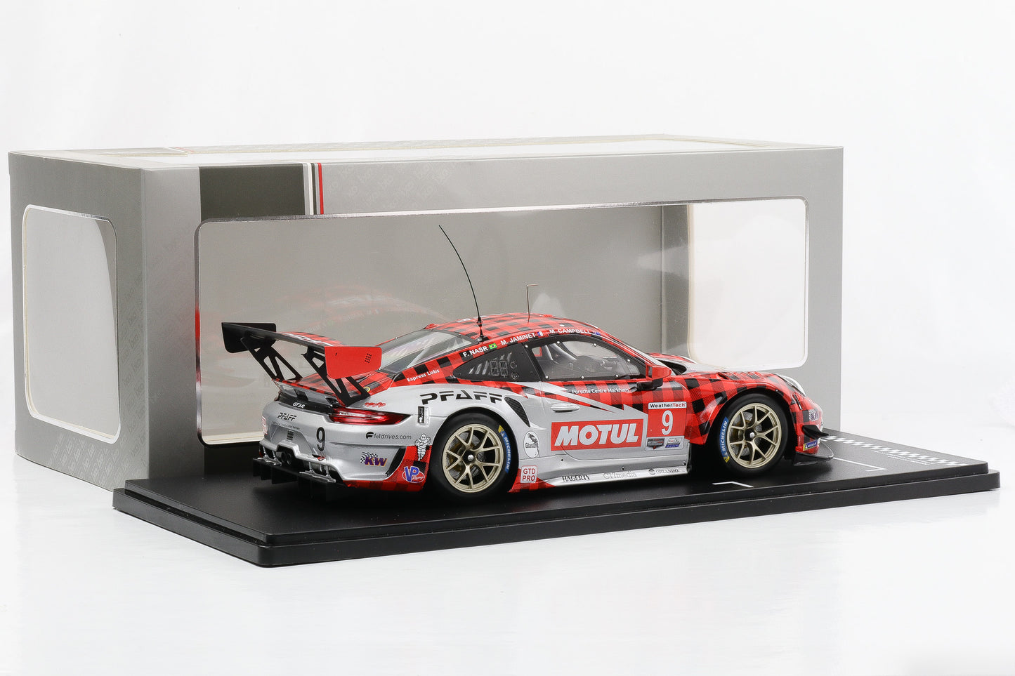 1:18 ixo Porsche 911 GT3 R #9 Sieger GTD-Pro 24h Daytona 2022 Pfaff Motorsports