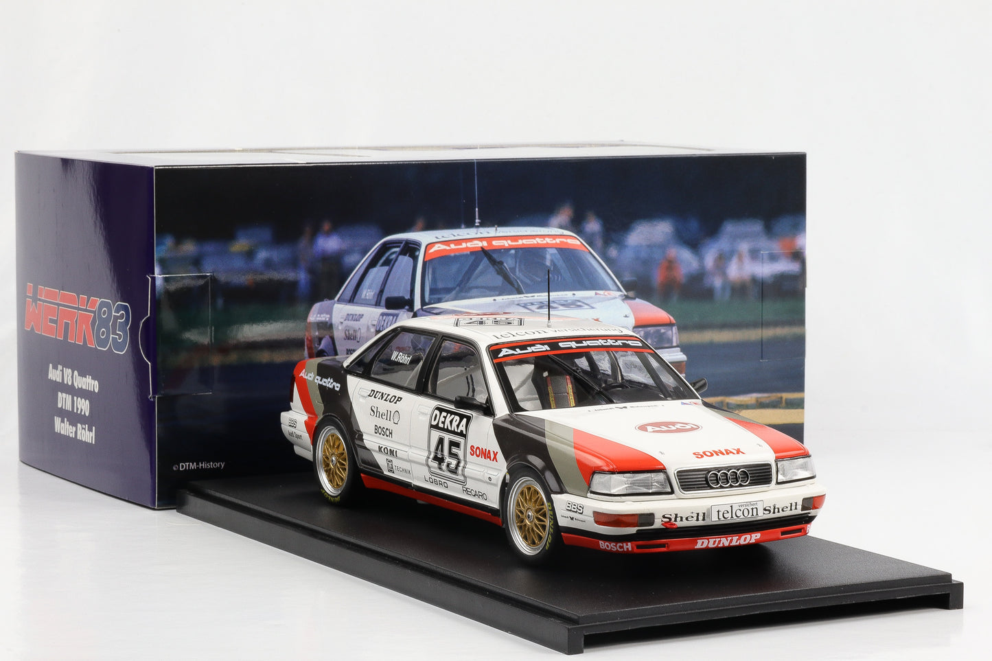 1:18 Werk83 Audi V8 Quattro DTM 1990 #45 Walter Röhrl