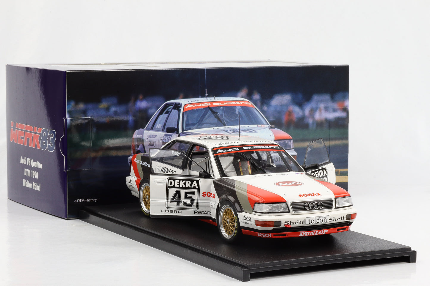 1:18 Werk83 Audi V8 Quattro DTM 1990 #45 Walter Röhrl