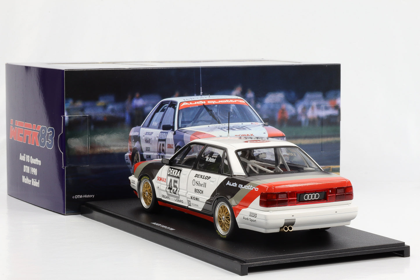 1:18 Werk83 Audi V8 Quattro DTM 1990 #45 Walter Röhrl