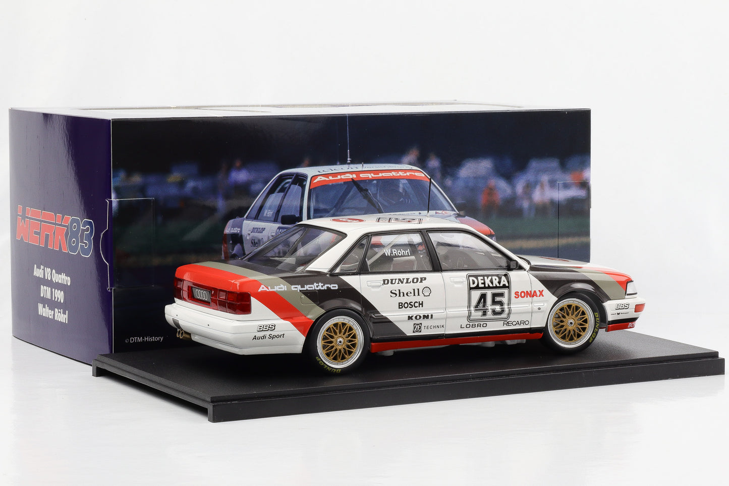 1:18 Werk83 Audi V8 Quattro DTM 1990 #45 Walter Röhrl