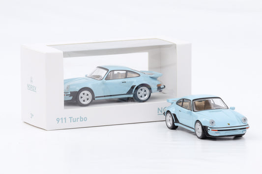 1:43 Jet Car Norev Porsche 911 930 Turbo 3.3 hellblau 1978 diecast 750075
