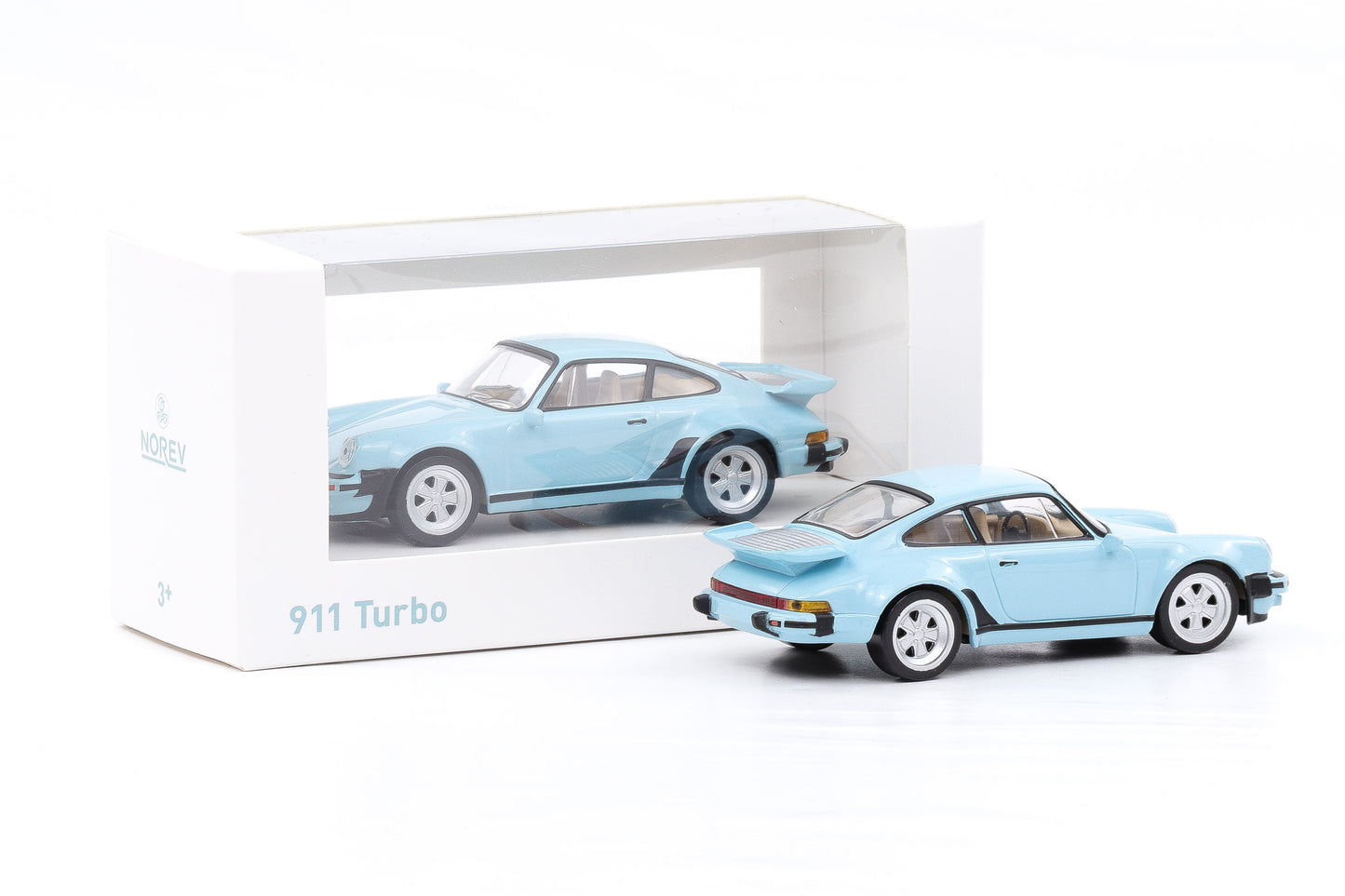 1:43 Jet Car Norev Porsche 911 930 Turbo 3.3 hellblau 1978 diecast 750075