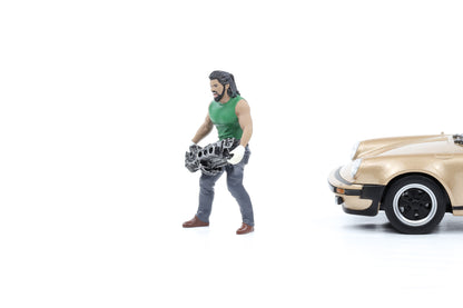 1:24 Figur Muscle Mechanics Mann mit Motor American Diorama 19205#5