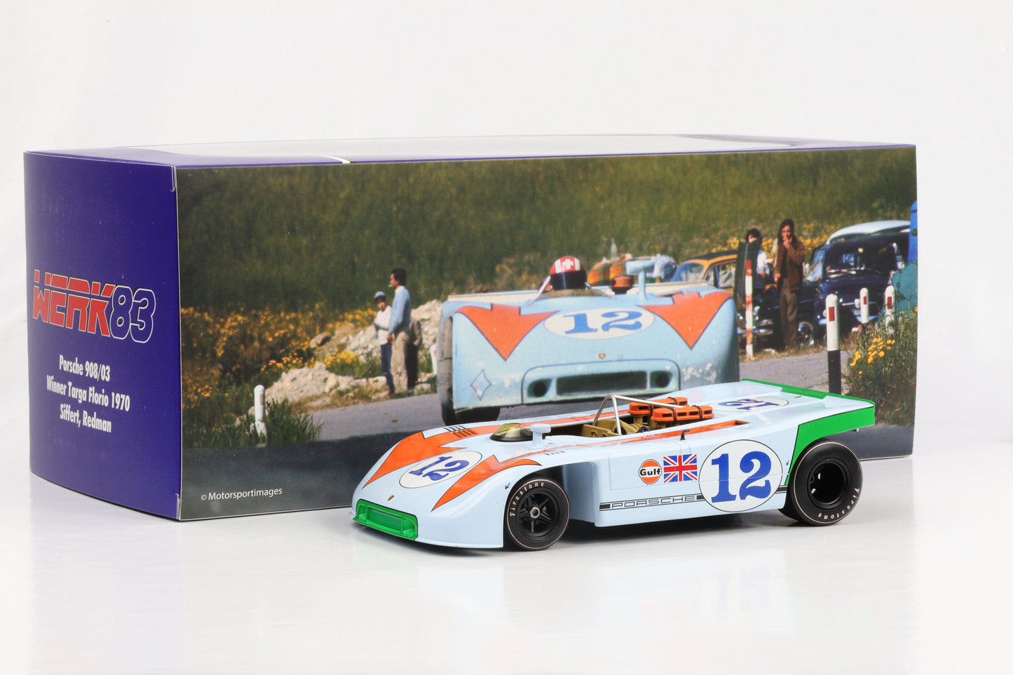 1:18 Werk83 Porsche 908/03 Targa Florio 1970 #12 Sieger Siffert Redman