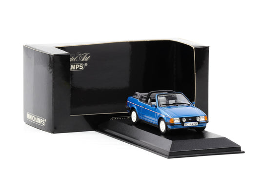 1:43 Minichamps Ford Escort III Cabriolet 1983 gemini blau metallic