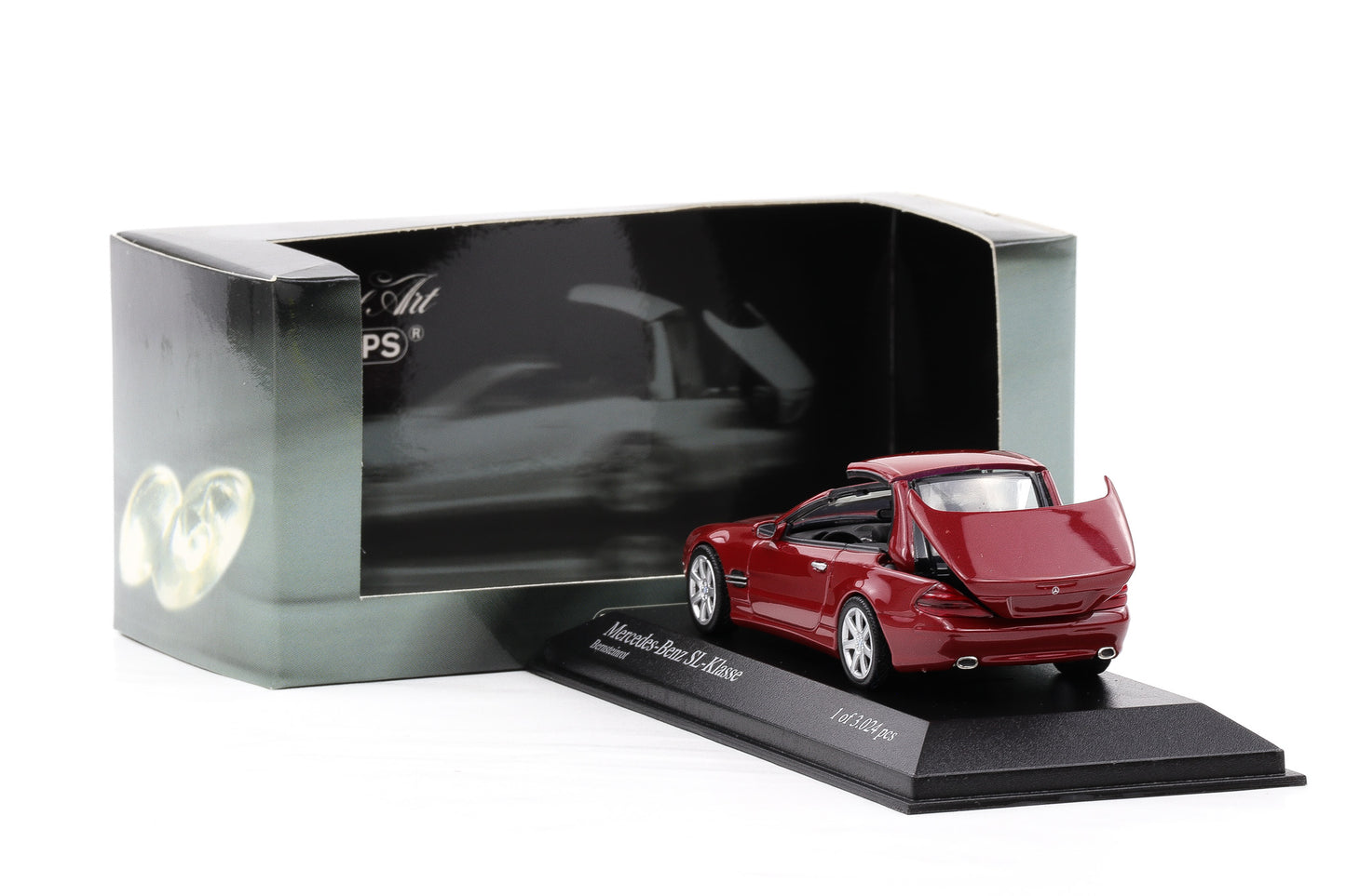 1:43 Minichamps Mercedes-Benz SL-Class 2001 R230 red metallic 400 032031