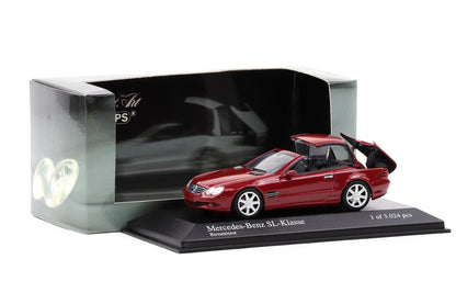 1:43 Minichamps Mercedes-Benz SL-Class 2001 R230 red metallic 400 032031