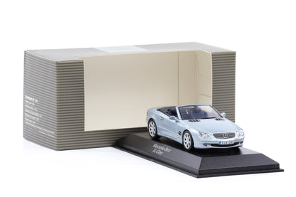 1:43 Minichamps Mercedes-Benz 500 SL-Class 2008 R230 tellurium silber Dealer
