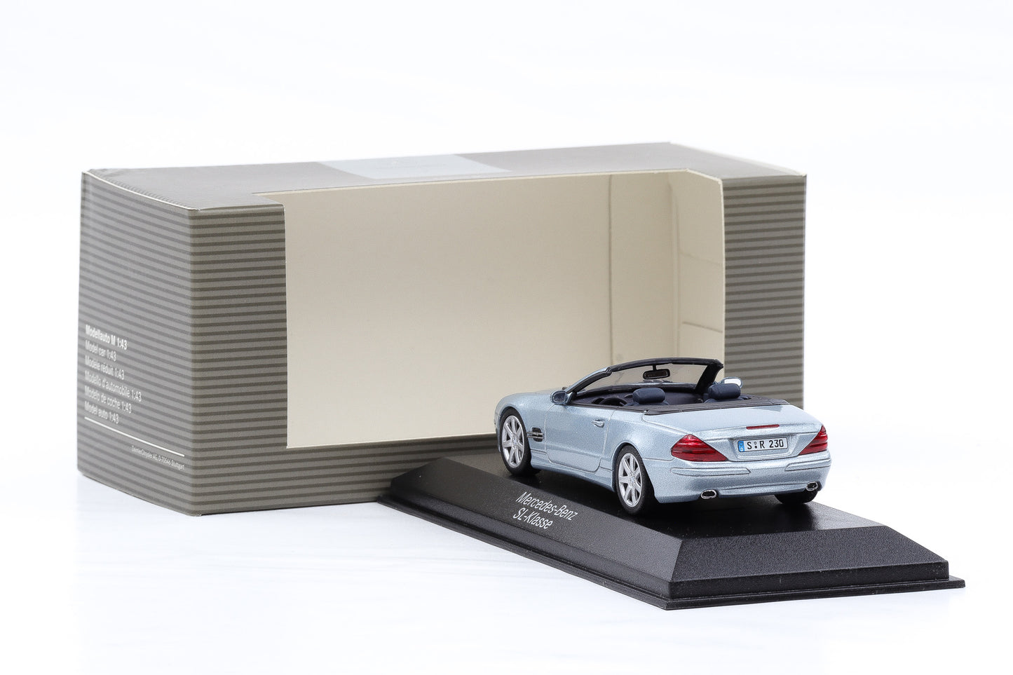1:43 Minichamps Mercedes-Benz 500 SL-Class 2008 R230 tellurium silber Dealer