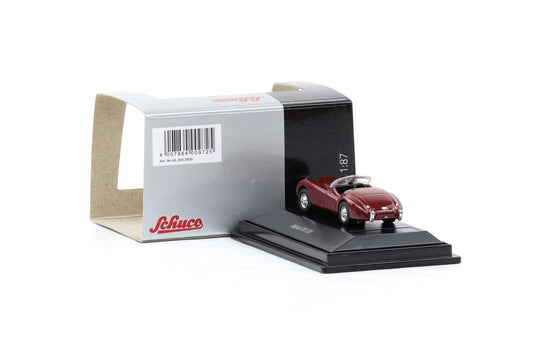 1:87 Schuco H0 Jaguar XK 120 Roadster dunkelrot diecast