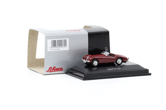 1:87 Schuco H0 Jaguar XK 120 Roadster dunkelrot diecast