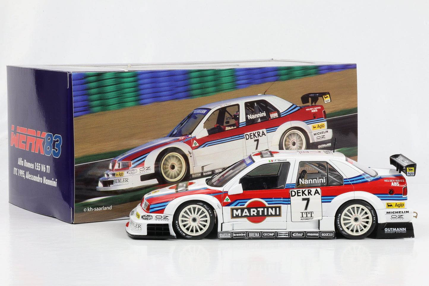 1:18 Werk83 Alfa Romeo 155 V6 Ti Martini Racing DTM/ITC 1995 #8 Larini