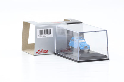 1:87 Schuco H0 Citroen 2 CV Ente offenes Schiebedach blau