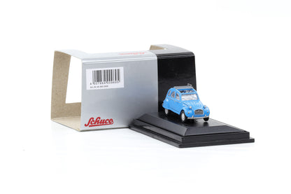1:87 Schuco H0 Citroen 2 CV Ente offenes Schiebedach blau