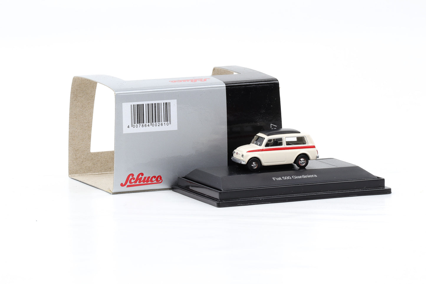 1:87 Schuco H0 Fiat 500 Giardiniera Kombi weiss diecast
