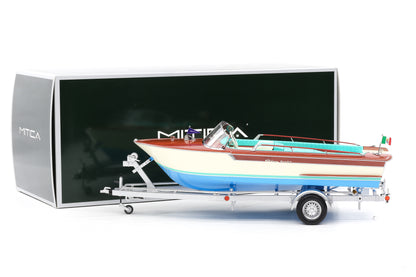 1:18 RIVA JUNIOR 1966 Motoscafo Motorboot mit Anhänger MITICA 206001-D