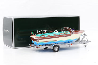1:18 RIVA JUNIOR 1966 Motoscafo Motorboot mit Anhänger MITICA 206001-D