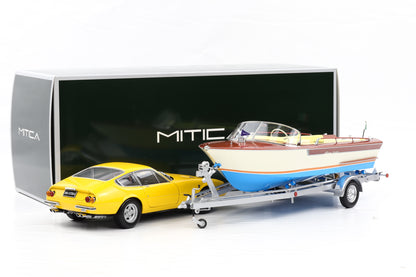 1:18 RIVA JUNIOR 1966 Motoscafo Motorboot mit Anhänger MITICA 206002-D