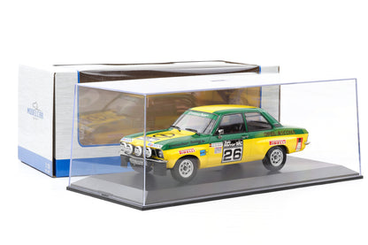 1:18 Opel Ascona 1.9 SR #26 Lombard RAC 1973 Röhrl Berger MCG + Vitrine