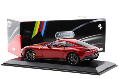 1:18 Polistil Ferrari Roma Coupe 2019 Rosso Magma red metallic full opening