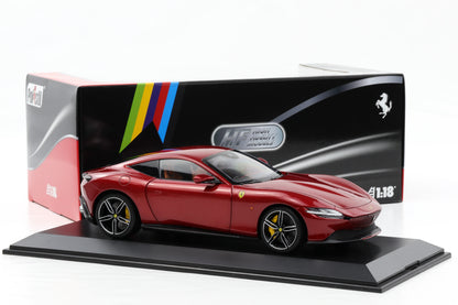 1:18 Polistil Ferrari Roma Coupe 2019 Rosso Magma red metallic full opening