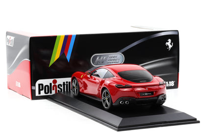 1:18 Polistil Ferrari Roma Coupe 2019 Rosso Corsa red full opening