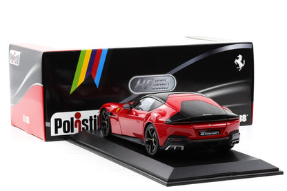1:18 Polistil Ferrari 12Cilindri Coupe 2024 Rosso Corsa red full opening