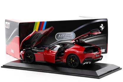 1:18 Polistil Ferrari 12Cilindri Coupe 2024 Rosso Corsa red full opening