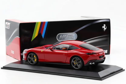 1:18 Polistil Ferrari Roma Coupe 2019 Rosso Corsa red full opening