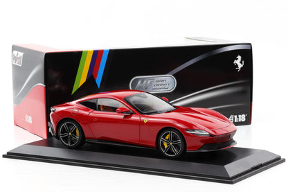1:18 Polistil Ferrari Roma Coupe 2019 Rosso Corsa red full opening