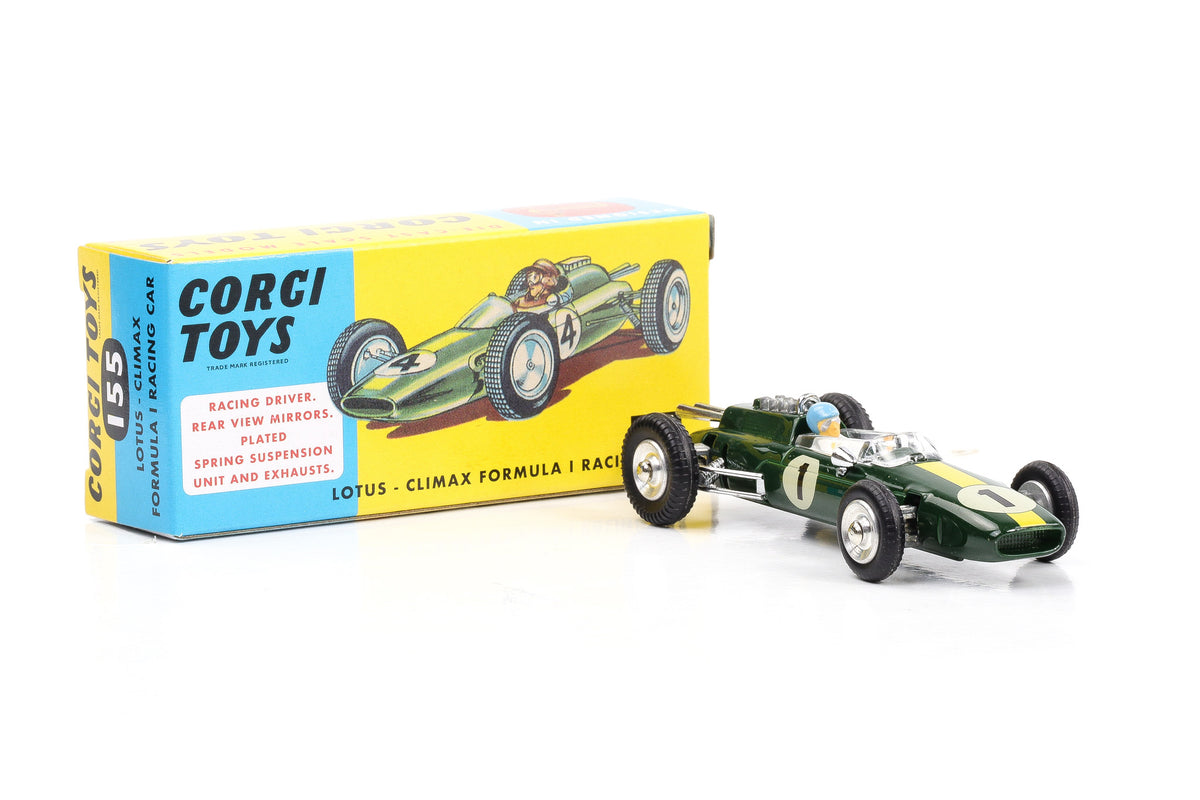 Corgi Model Club Toys Lotus Climax 1967 British Racing green Nr.155 Repro