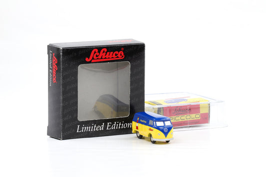 1:90 Schuco Piccolo VW T1 Bus Bulli Nordlichter blau-gelb Limitiert Art.Nr. 77426