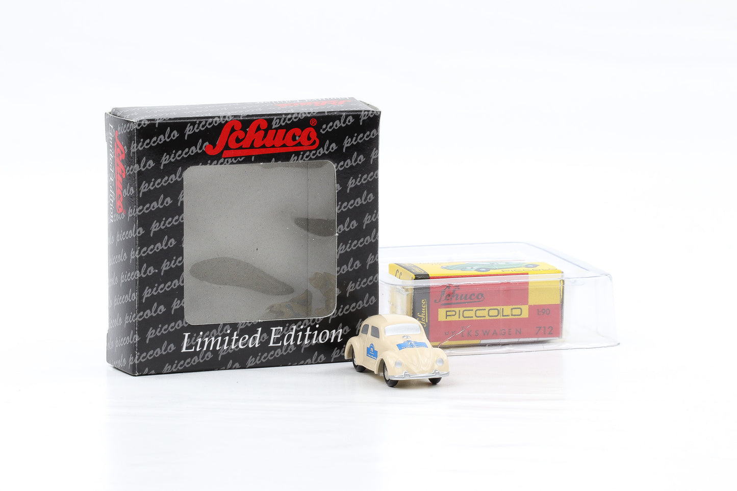 1:90 Schuco Piccolo VW Käfer 75 Jahre Pillenstein beige Limitiert