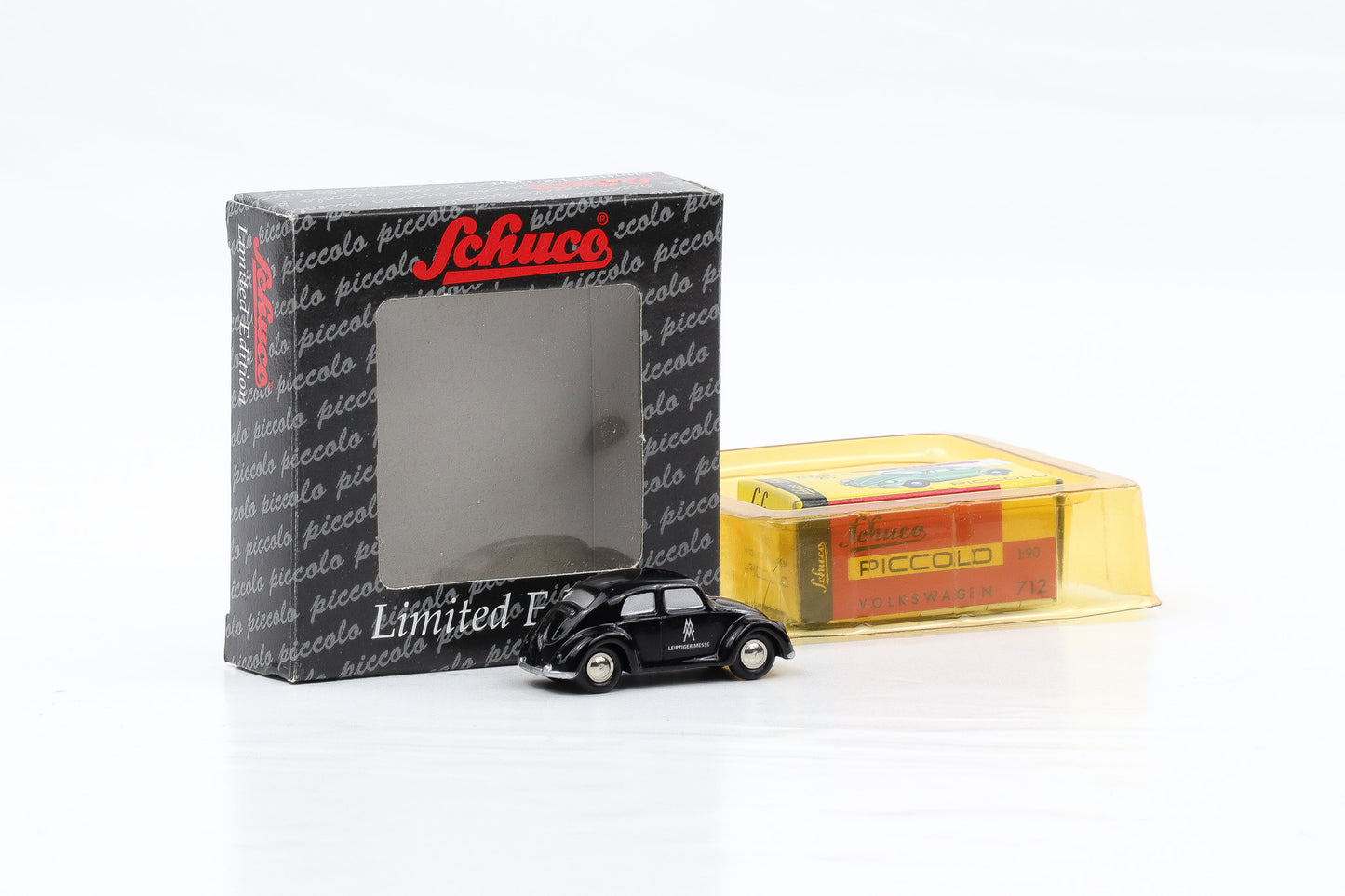 1:90 Schuco Piccolo VW Käfer Leipziger Messe schwarz Limitiert