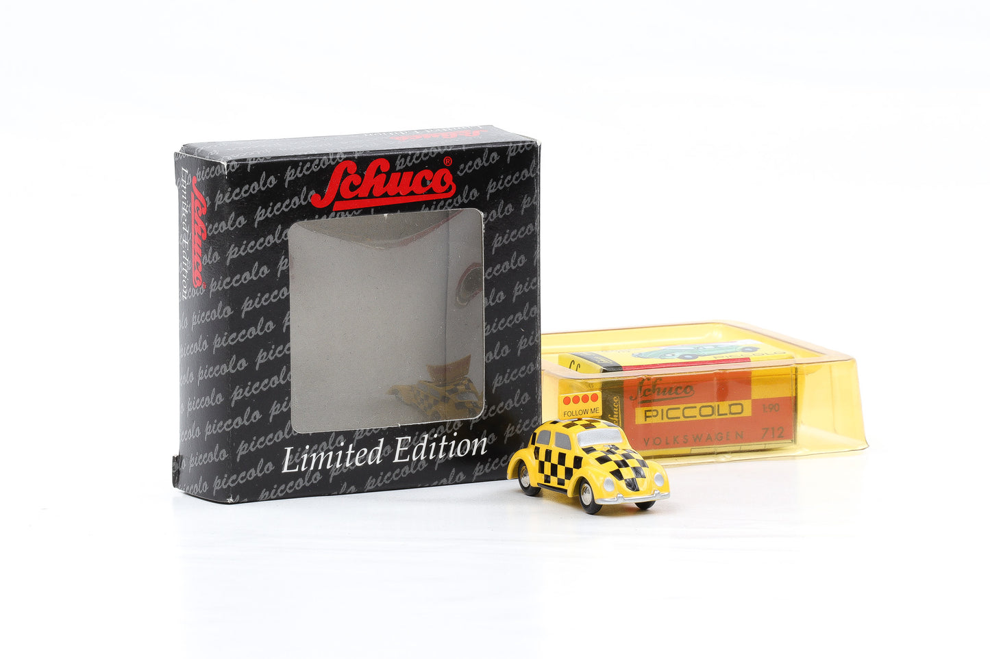 1:90 Schuco Piccolo VW Käfer Follow Me Taxi Limitiert Art.Nr. 01268