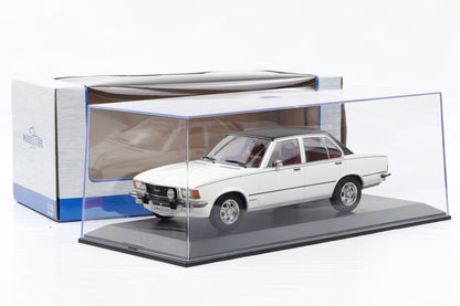 1:18 Opel Commodore B GS/E 1972 weiß / MCG diecast + Vitrine