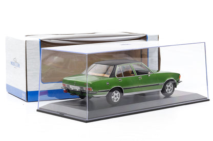1:18 Opel Commodore B GS/E 1972 grün metallic / MCG diecast + Vitrine