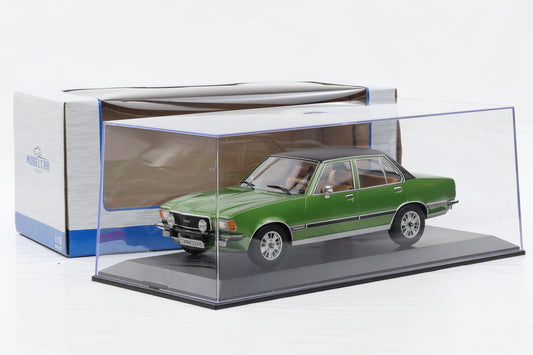 1:18 Opel Commodore B GS/E 1972 grün metallic / MCG diecast + Vitrine