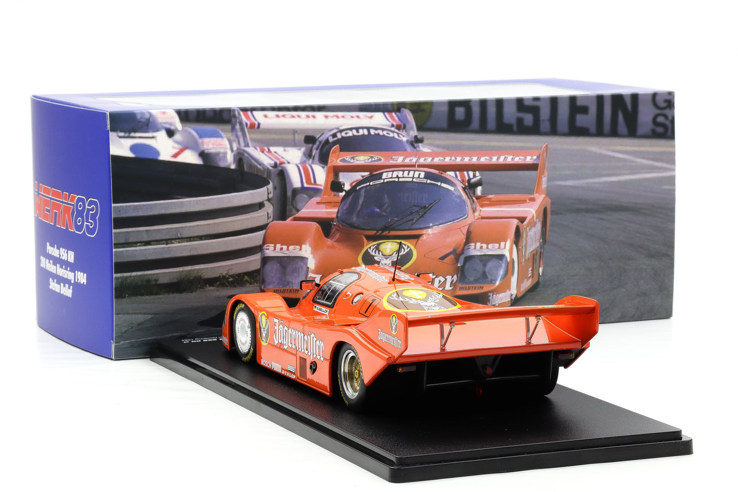 1:18 Werk83 Porsche 956K Brun #1 3rd 200 Meilen Norisring DRM 1984 Stefan Bellof