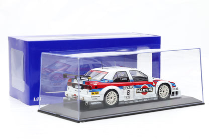 1:18 Werk83 Alfa Romeo 155 V6 Ti Martini DTM/ITC 1995 #8 Larini + Vitrine
