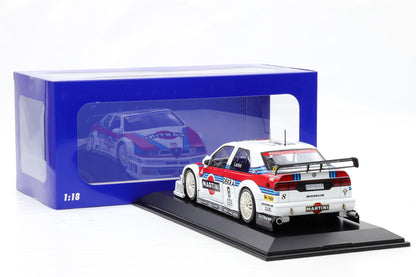 1:18 Werk83 Alfa Romeo 155 V6 Ti Martini DTM/ITC 1995 #8 Larini + Vitrine